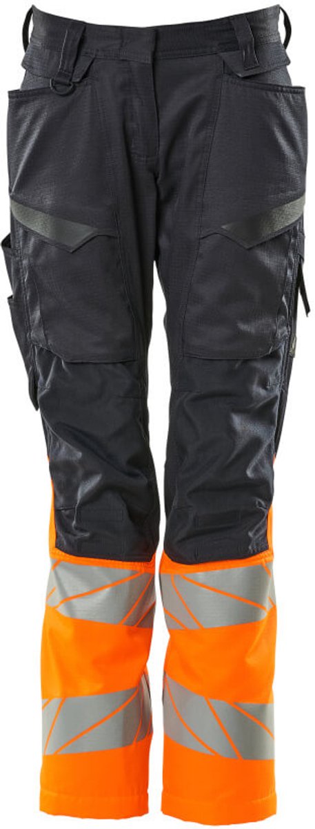 Mascot Accelerate Safe Broek met kniezakken 19678-236 - donkermarine/hi-vis oranje - C52 - 76