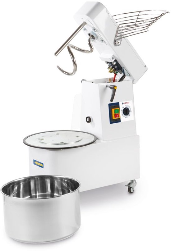 Hendi Deegmachine met kantelbare kop - verwijderbare mengkom - 56 kg/u - 22L - 230V/750W van HENDI — afbeelding 3