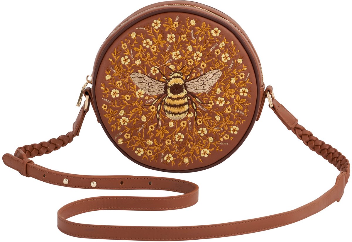 Fable England - Handtas - Tas - Schoudertas - Tan - One size - Bumble Bee