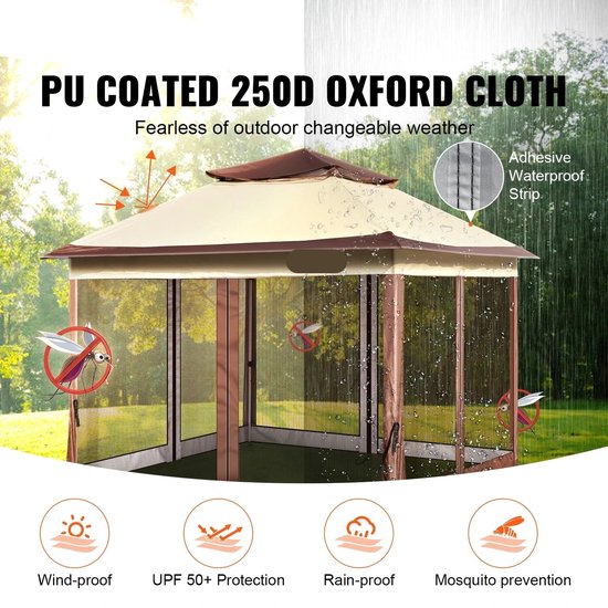 Auvent extérieur blanc de luxe imperméable promotionnel de tente d'auvent de bel
