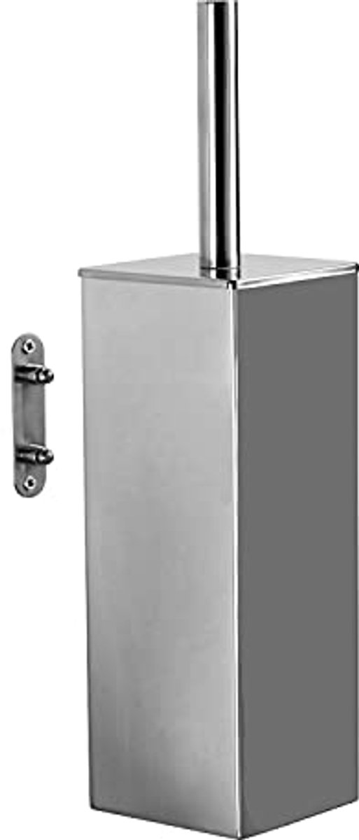 Gedy Perth Muro, afmetingen en gewicht: 38 x 9 x 9,5 cm & 0,835 kg, toiletborstel van roestvrij staal, verchroomd, ontwerp door R&D, 2 jaar garantie, uniek