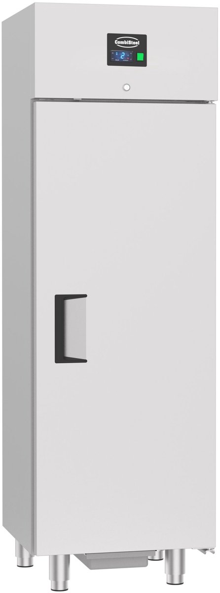 Combisteel Viskoelkast - 400L - RVS - 0°C/-5°C - Statisch - Incl. 5 Visbakken - 600x600x1950mm - Horeca Koelkast