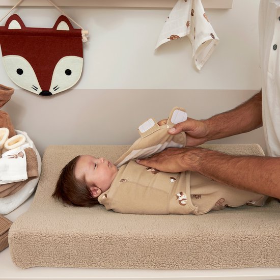 Meyco Baby Forest Animals swaddlemeyco inbakerdoek - sand - 0-3 maanden - 1.0 TOG