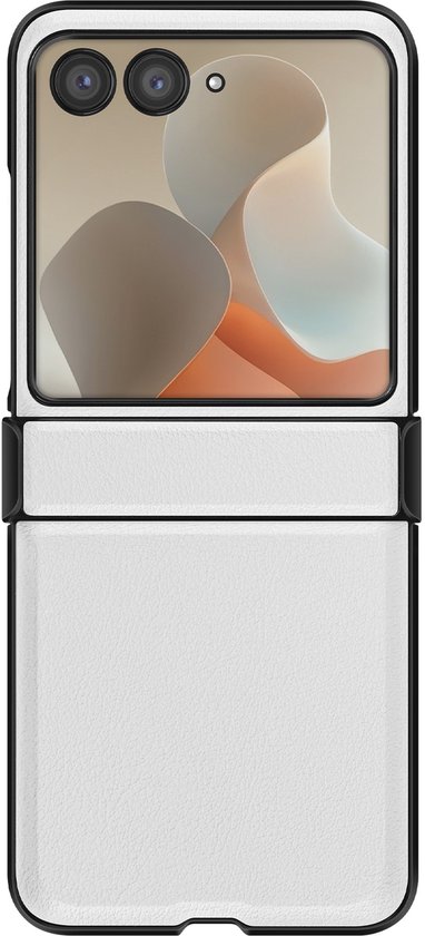 Étui de protection Avizar pour Motorola Razr 60 et 50 5G avec charnière, Wit