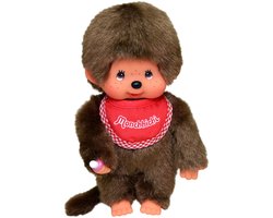 Monchhichi | Jongen Met Slab Rood 20cm