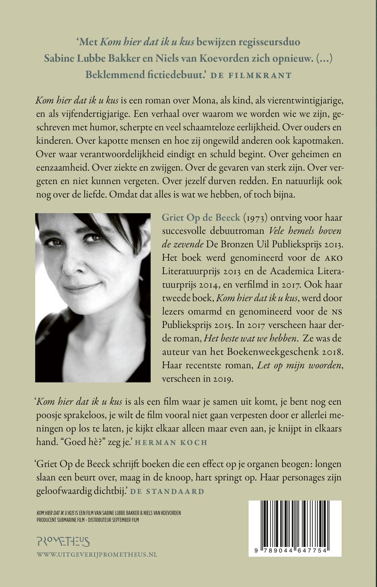 Kom hier dat ik u kus - back cover