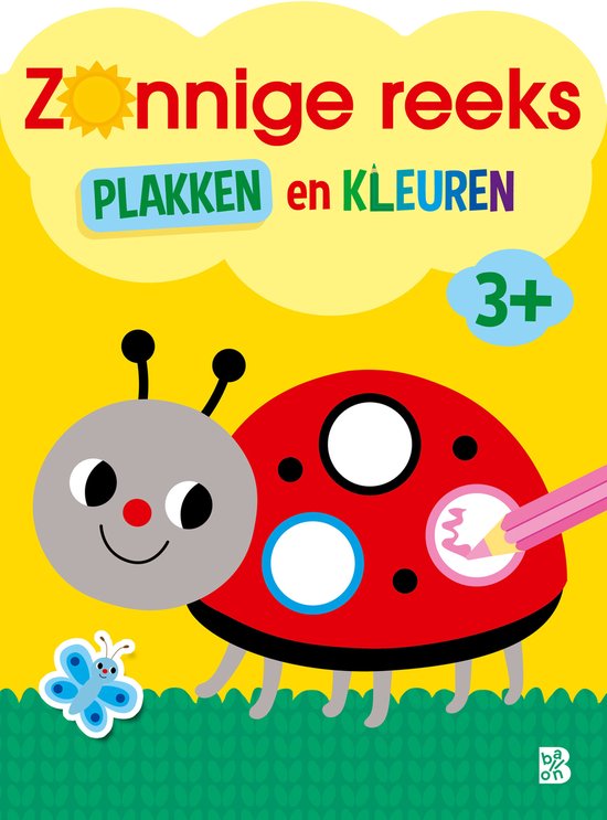 Zonnige reeks 1 - Plakken en kleuren 3+ - cover