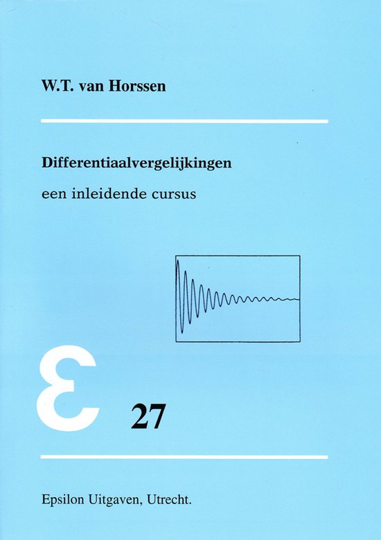 Epsilon uitgaven 27 - Differentiaalvergelijkingen - cover
