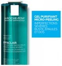 La Roche-Posay Effaclar micro-peeling zuiverende gel, geschikt voor ernstige onzuiverheden op gezicht, borst, schouders en rug.