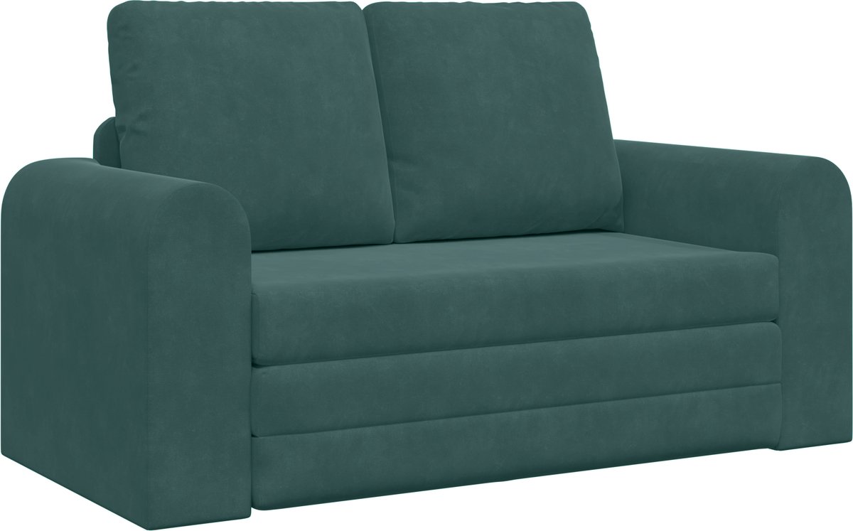 vidaXL Slaapbank - Donkergroen - 148 - x - 71 - x - 83 - cm - Fluweel