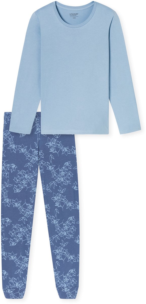 Schiesser Dames Pyjama Set Schlafanzug lang 183064