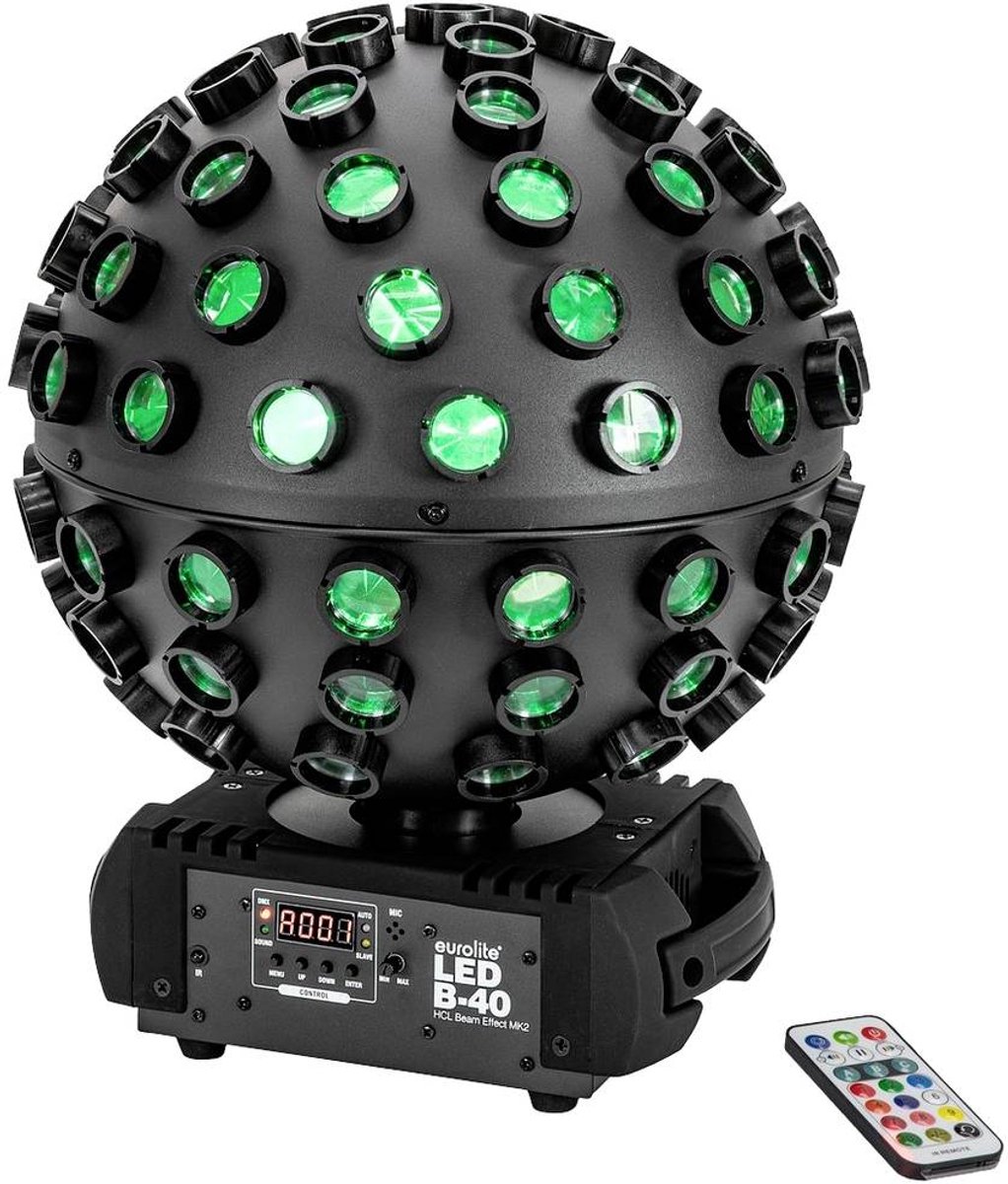 Eurolite 51918952 B-40 HCL DMX LED-lichteffect Aantal LED's:5 10 W