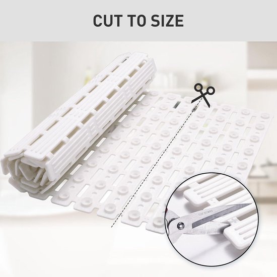 Kingrading XL Douchemat voor douches, antislip, 70 x 70 cm, badmat en douchemat, krachtige zuignap, douchemat met afvoergaten, doorzichtige badmat