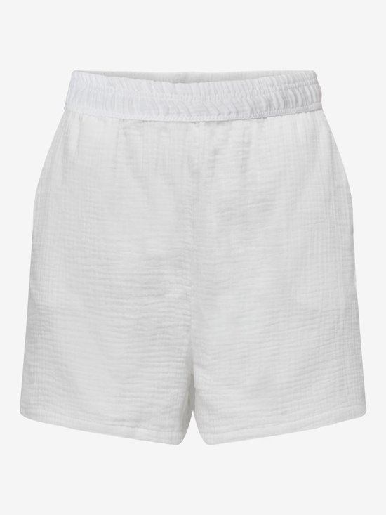 Shorts pour femmes | Mousseline | 100% coton | Blanc | Taille XXL