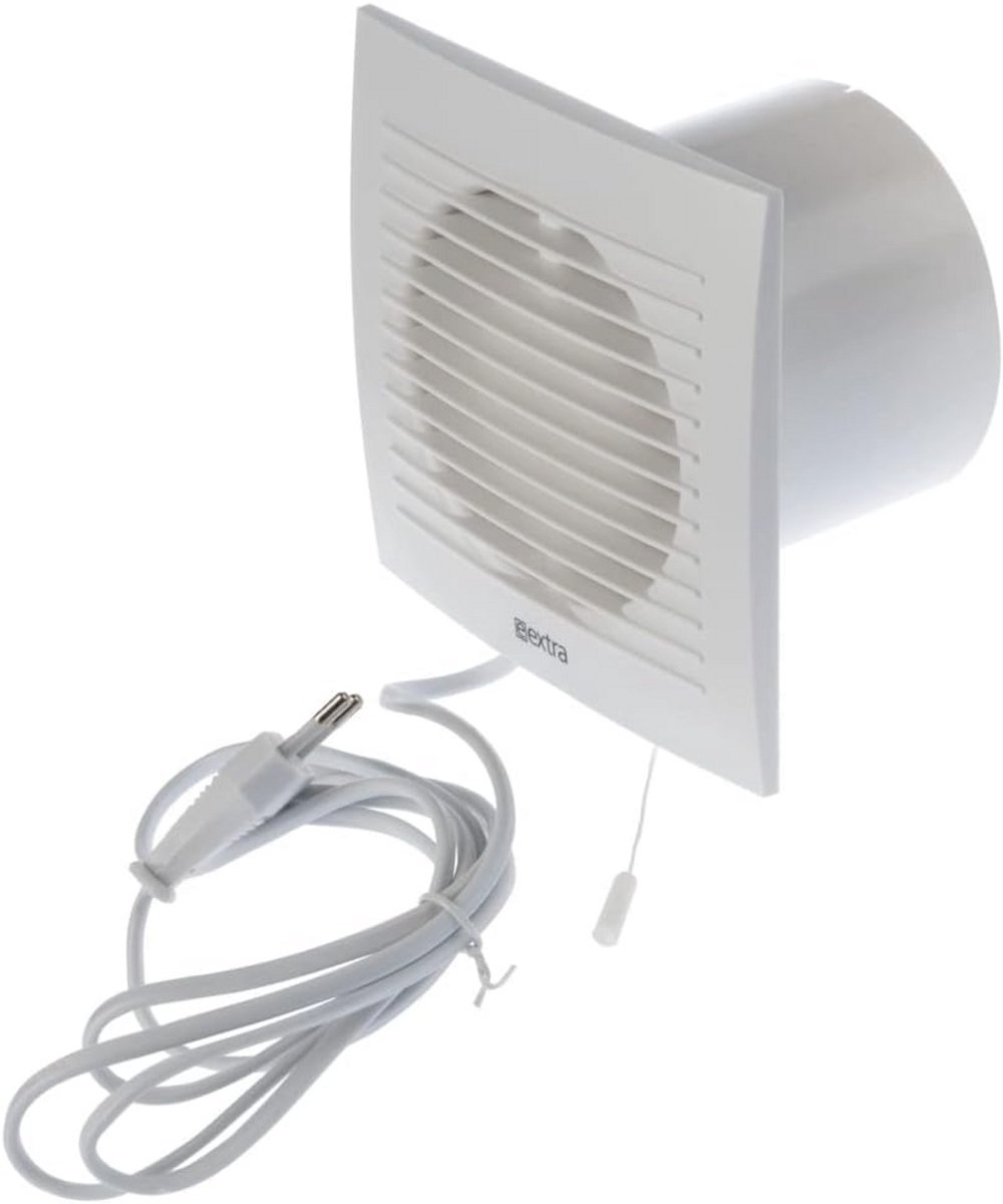 Badkamer Ventilator Ø 100mm - Stille Afzuigventilator voor Muur en Plafond - Ideaal voor Keuken, Garage en Toilet