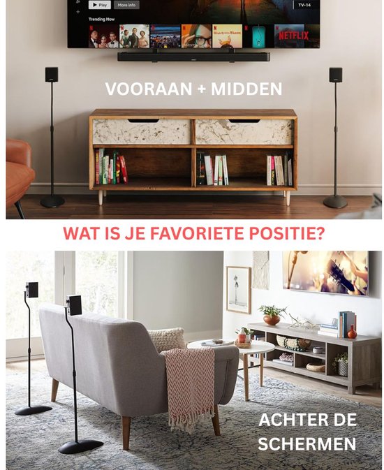 CRLYN® Luidspreker Standaard - Speaker Statief - Luidsprekerstandaard - Zwart van CRLYN — afbeelding 5