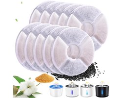 10 stuks filters voor waterfontein vervanging voor honden/katten fontein met actieve kool