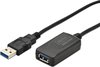 Digitus USB-kabel USB 3.2 Gen1 (USB 3.0 / USB 3.1 Gen1) USB-A stekker, USB-A bus 5.00 m Zwart DA-73104