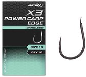 Pelle Matrix X3 Power Carp Edge sans ardillon (10 pièces) - Taille : 16