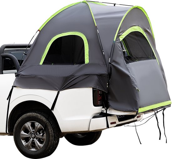 Pickup Truck Tent, Geschikt voor 1,5 tot 1,5 m Hoge Vrachtwagens voor Kamperen, Waterdicht PU2000 mm, Slaaptent voor 2-3 Personen met Dubbellaags Ontwerp Ramen van Vevor — afbeelding 5