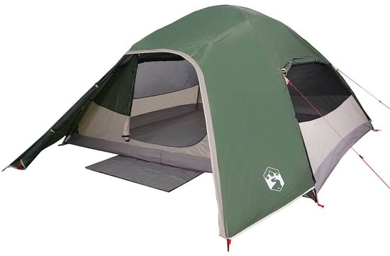 vidaXL Koepeltent 4-persoons waterdicht groen Kampeerten - Tent - Koepeltent - Campingtent - Buitenleven van Vidaxl — afbeelding 4
