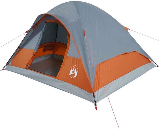 vidaXL - Koepeltent - 6-persoons - waterdicht - oranje van Vidaxl — afbeelding 4