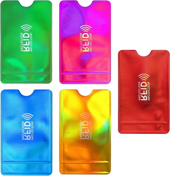 4 Stuks RFID NFC Beschermhoezen Voor Creditcards - 100% Blokkerende Pasjeshoesjes Tegen Skimming