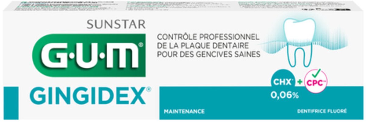 Goedkoopste GUM Tandpasta Gingidex Dentifrice 75 ml
