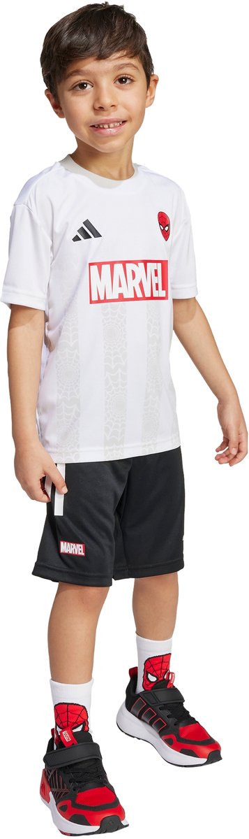adidas Sportswear Marvel Spider-Man T-shirt Set Kids Kinderen Wit