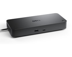 Dell Pro Dock WD25 Docking Station – 130W Power Delivery – Ondersteuning voor 4 Schermen – 2.5Gbps Ethernet – HDMI 2.1 / DisplayPort 1.4 – Zwart