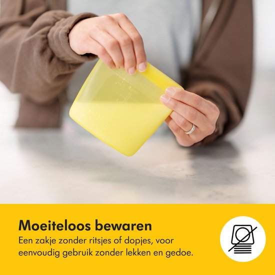 Medela Herbruikbare Moedermelk Bewaarzakjes - tot 500 keer - 5 stuks - 100% lekvrij van Medela — afbeelding 5