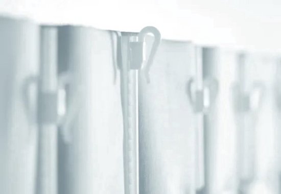 Foto: Gordijn haakjes verstelbare plastic inschuif gordijnhaak 7 5 cm 20 stuks microflex