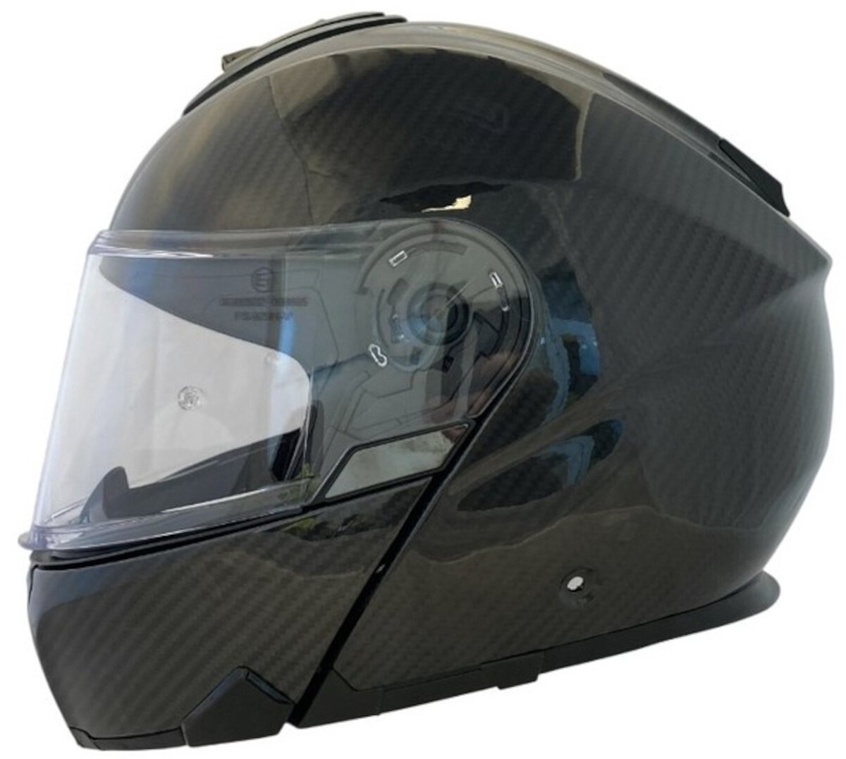APEX MC500 Carbon Solid Glossy Systeemhelm - Helm