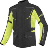 Veste de moto textile Zwart 2 en 1 Bogotto Azury, noir et jaune fluo - Taille L - Veste
