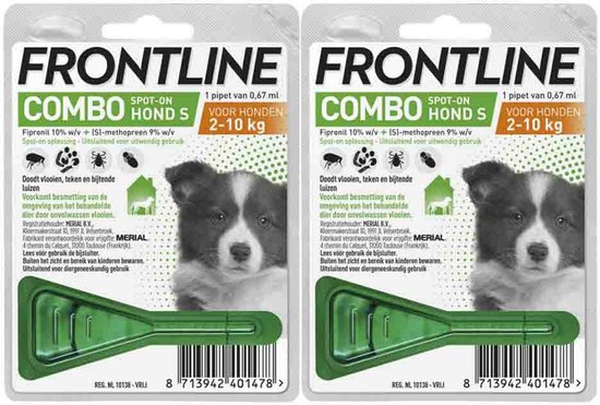 Frontline Combo Puppy Vlooienmiddel - 2 x - Voordeelverpakking