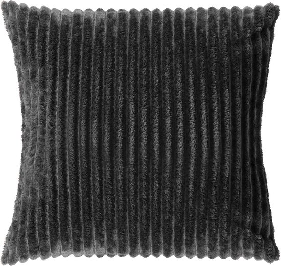 Dutch Decor MART - Sierkussen 45x45 cm - Gris Anthracite - Grijs - Coussin intérieur inclus