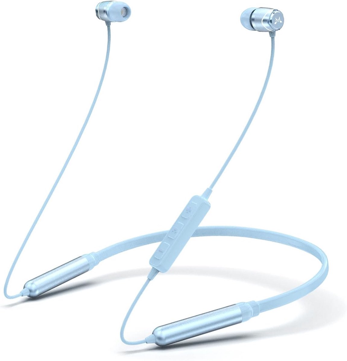 Bluetooth Nekband In Ear Headphones met Microfoon - Hi-Fi Stereo Sports Earphones met Geluidsisolatie en Lange Speeltijd