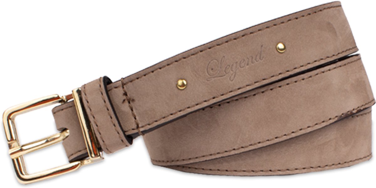 Legend Dames - Leren riem - Taupe - 85cm