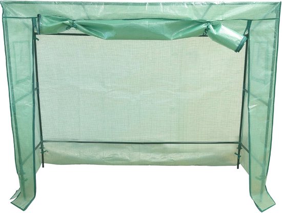 VOUNOT® Foliekas Anleunkas 300×100×180 cm – Winterharde Tomatenkas met Oprolbare Zijwanden, Stabiel Metalen Frame & Waterdichte PE-Folie, Groen