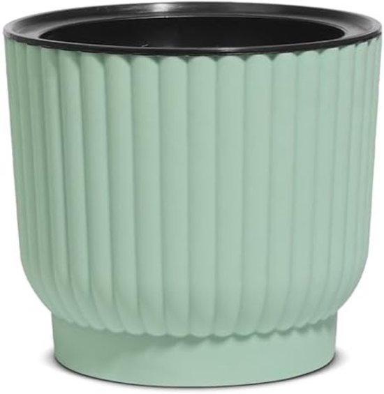 Bloempot Plantenpotten Transparante dubbele binnenpottenset met katoenen touw Water geven Kleine plantenpotten met watervuller Plastic plantenbakken Klein huis Tuinpotten (Color : Gris, Size : M Bloempot Plantenpotten Transparante dubbele binnenpottenset met katoenen touw Water geven Kleine plantenpotten met watervuller Plastic plantenbakken Klein huis Tuinpotten (Color : Gris, Size : M