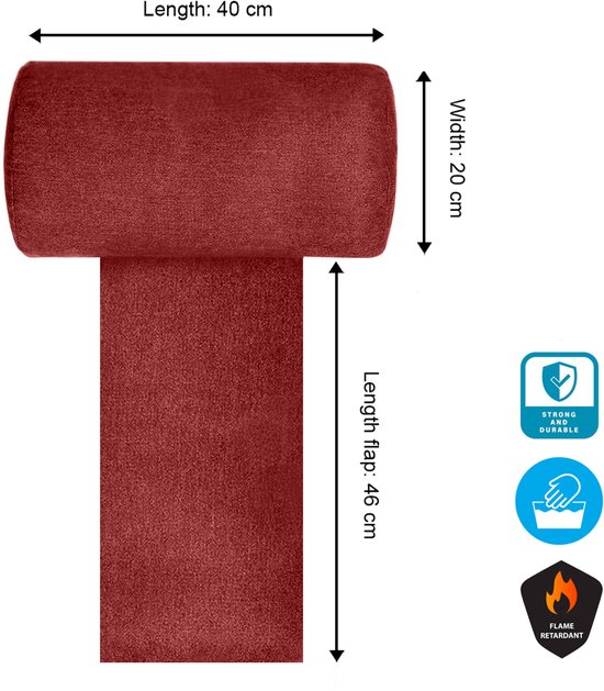 Oreiller De Voyage Cushion Lab - Ergonomique, Mémoire De Forme, Couleur Rouge