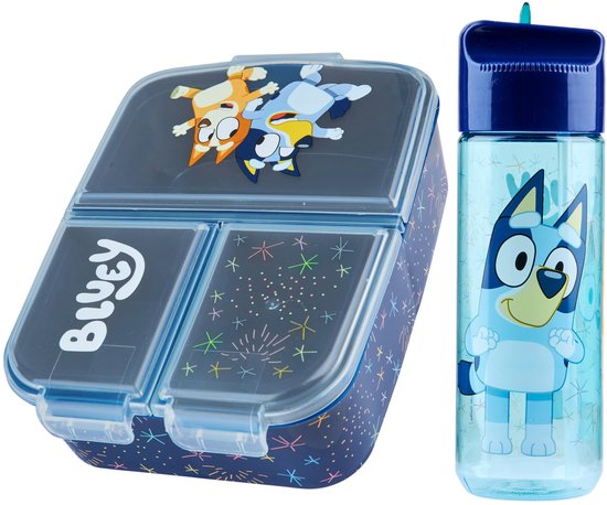 Minecraft Lunchbox voor kinderen met vakken en waterfles voor school of dagjes uit
