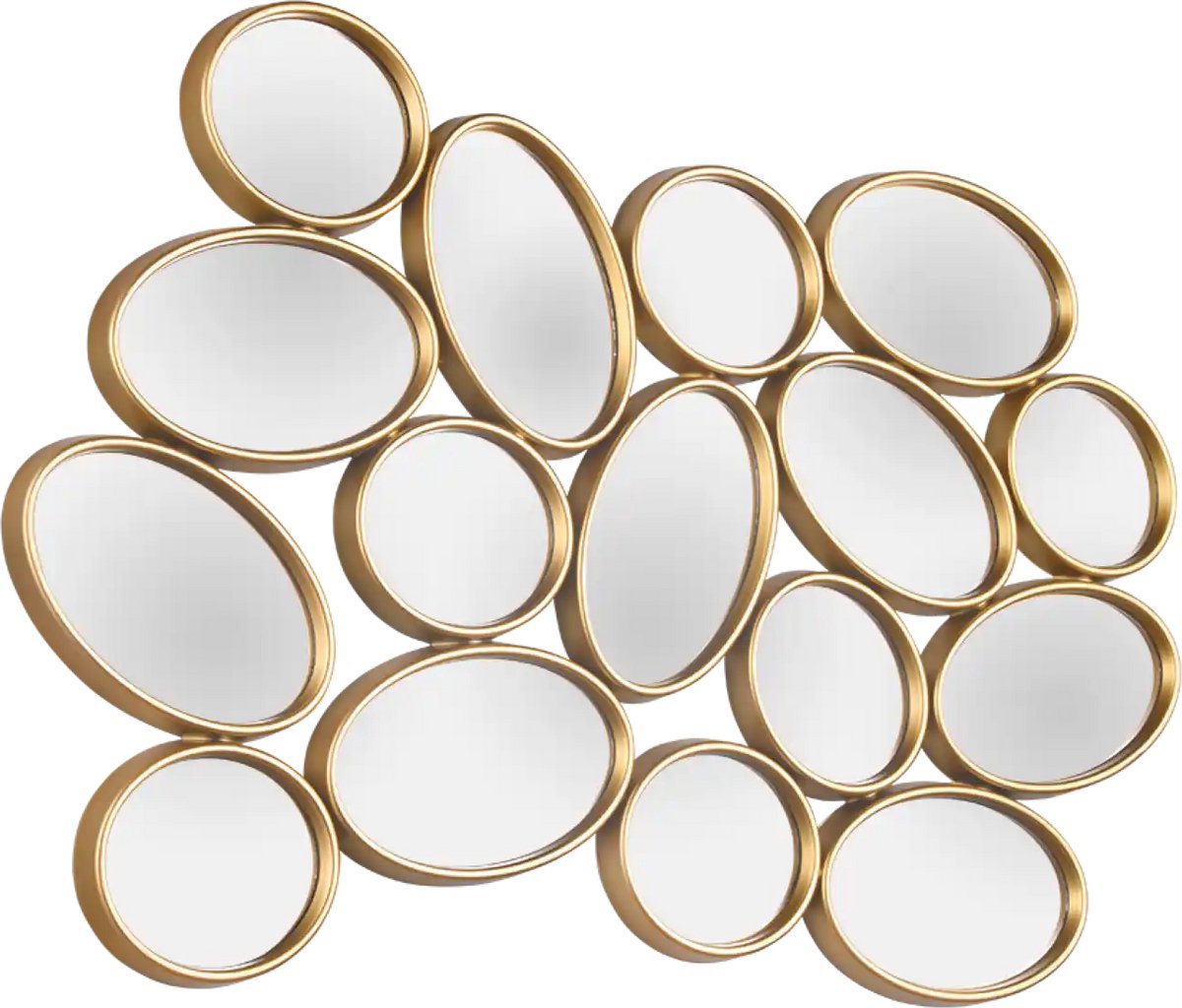 Mirrors and more - Spiegel Madita H 61 cm B 90 cm mat goud