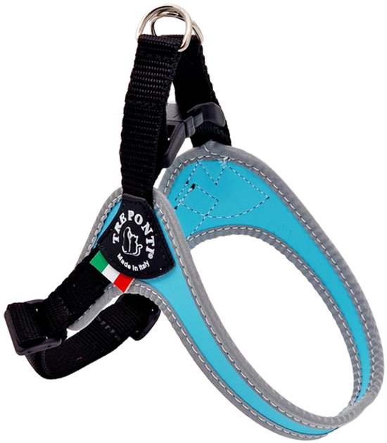 Tre Ponti Fibbia Basic Harness Black & Reflective - Harnais pour chien - 44-59 cm