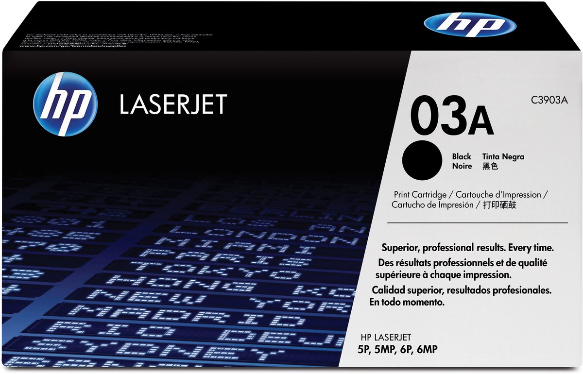 HP 03A - Tonercartridge / Zwart