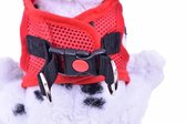 De-Tail Harnais polyster souple taille M 37-39 cm Rouge - Zwart ou Blauw- Zwart taille M 37cm-39cm