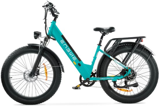 ENGWE E26 ST Elektrische Fatbike - E-bike - Lage Instap - 26 Inch - 250W Motor - 7 Versnellingen - 140 km Actieradius - Hydraulische Schijfremmen - Blauw — afbeelding 2