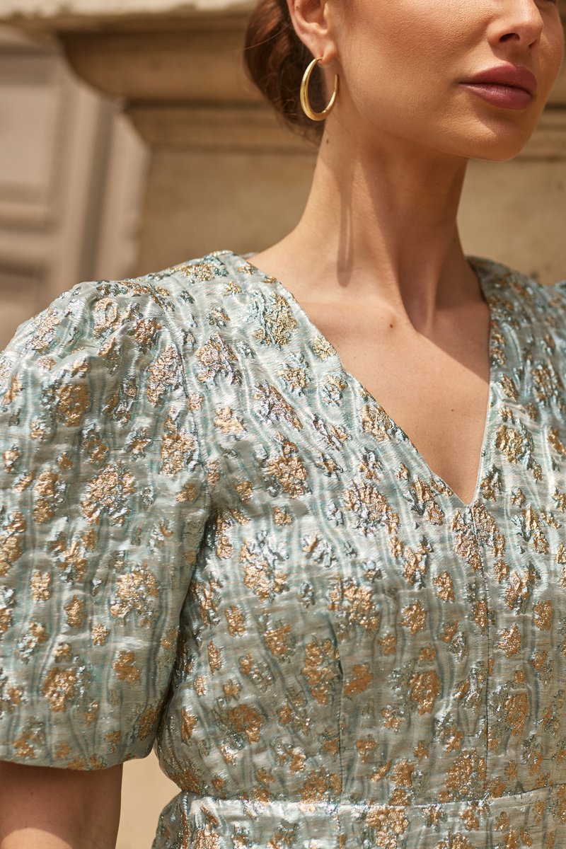 Freebird Daantje Dames - Jurk - Lichtblauw - Maat XL