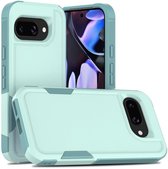 Étui Mobigear compatible avec Google Pixel 9a | Mobigear Heavy Armor Couverture arrière antichoc | Coque antichoc pour Pixel 9a | Anti-choc - Vert