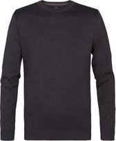 Petrol Industries Heren Fijngebreide Trui - Regular Fit - Ronde Hals - Truien Heren - Pullover - Blauw - Maat XXXL